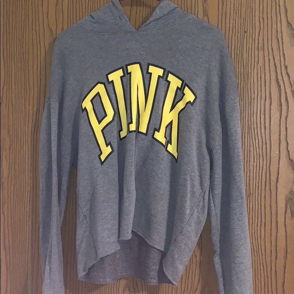 PINK VS hoodie cropped